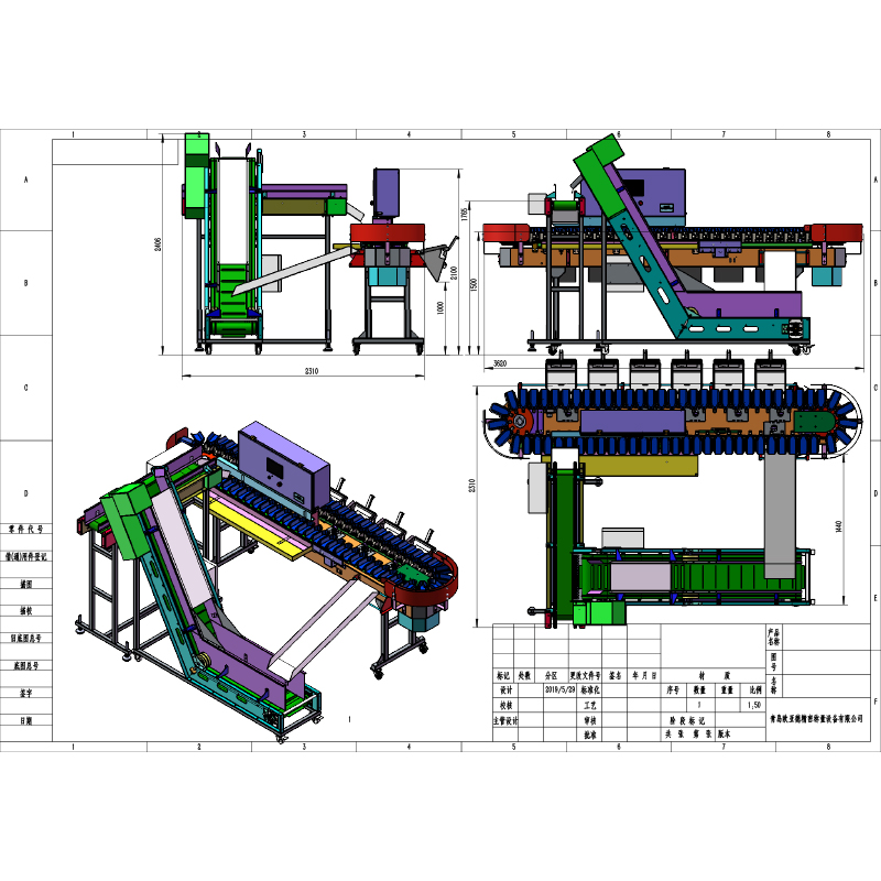 7-level grading scale with dosing scale raised set of diagrams