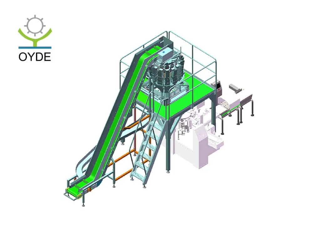 Filling Packing Line Custom Electronic Combination Multihead Weigher