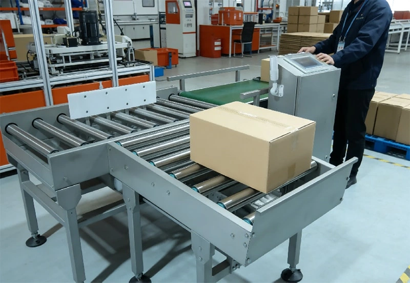 Intelligent Box Check-Weigher: High Precision Weight Inspection Machine for Carton & Case Packaging Lines